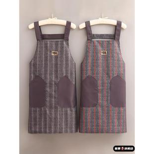 2026新款网红做饭围裙家用厨房防水防油女上班工作服纯棉围腰罩衣