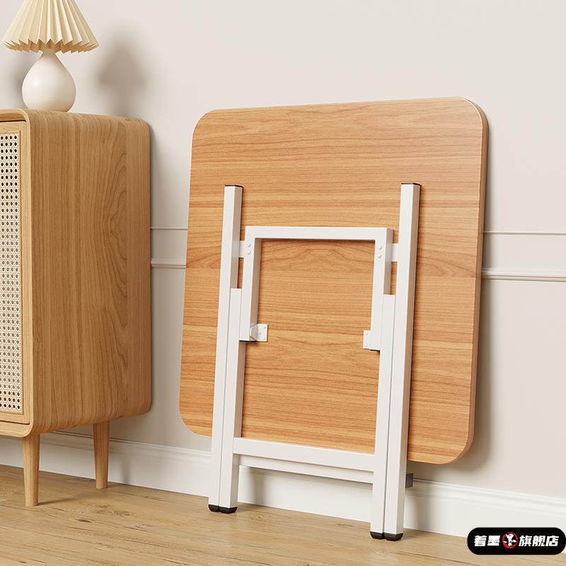 小桌子可折叠简易出租屋正方形餐桌家用便携小饭桌户外摆摊四方桌