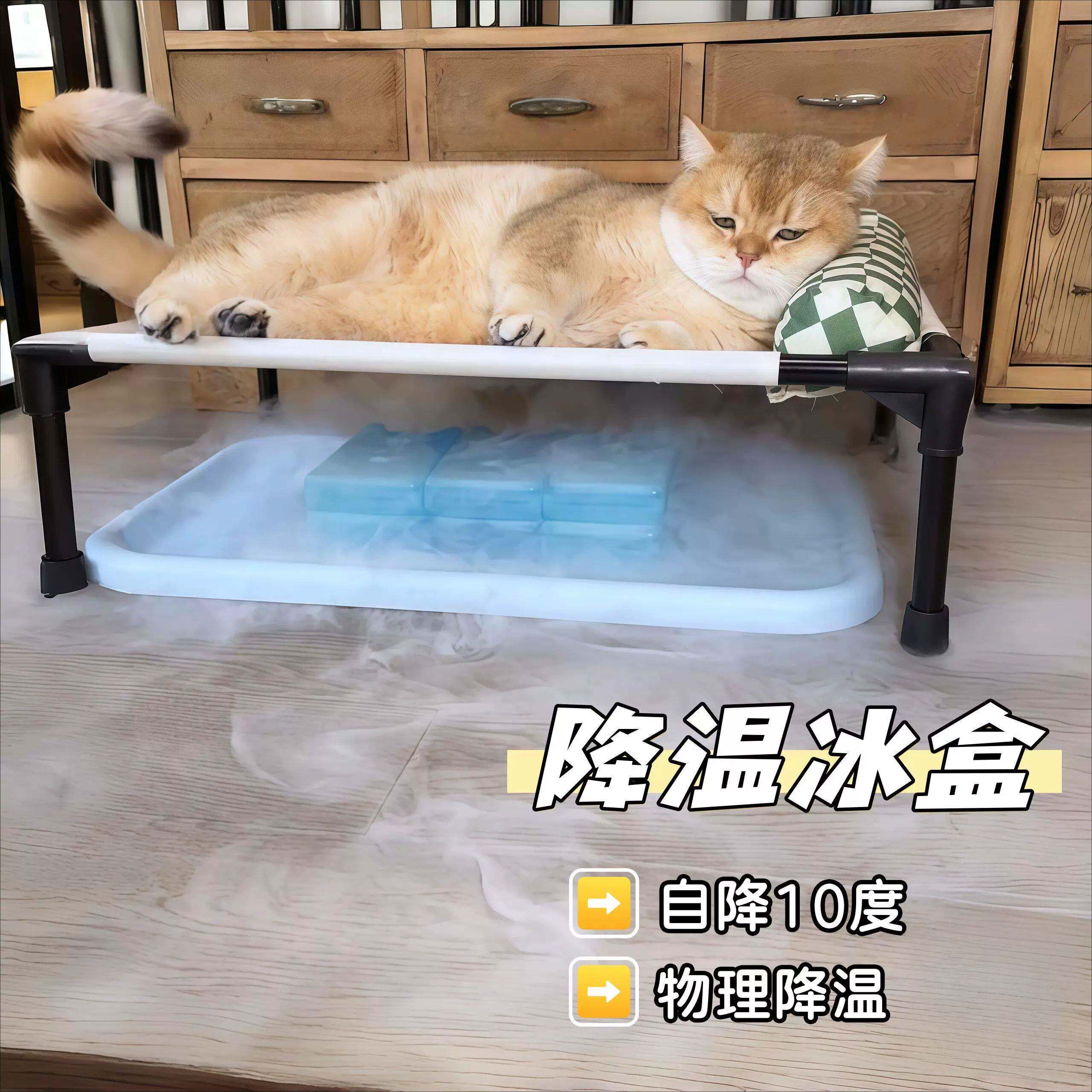 宠物降温神器~冰盒快速散热家用物理降温制冷冰窝猫狗小冰垫睡垫