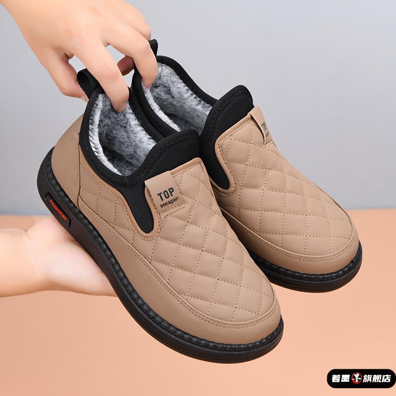 老人冬季加厚保暖棉鞋老北京女加绒妈妈鞋棉