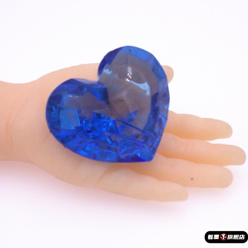 儿童仿真爱心宝石透明水晶形玩具哄小孩宝贝奖励礼品宝石水晶玩具
