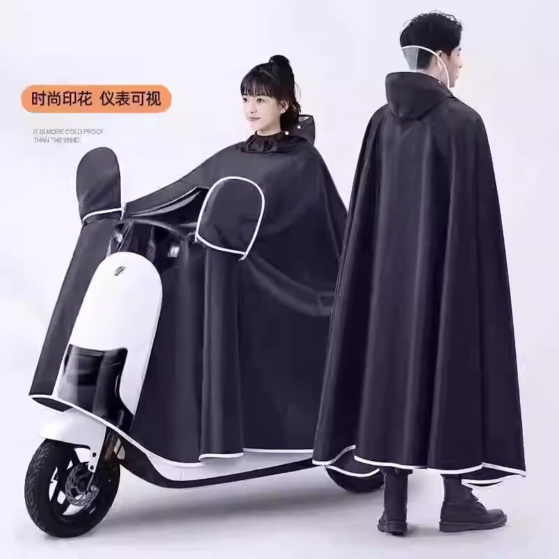 电动电瓶车雨衣加大加厚单人男款女长款全身防暴雨摩托车专用雨披