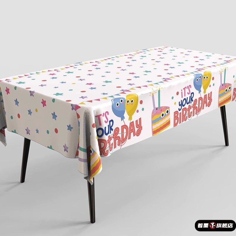 儿童生日派对一次性桌布餐具甜品摆台生日户