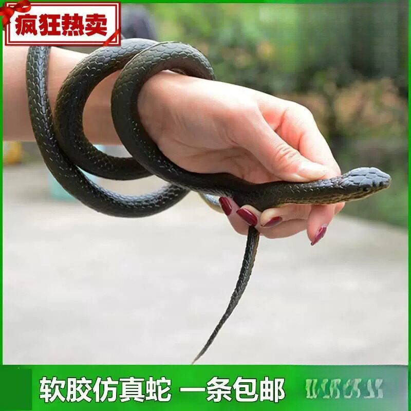 仿真蛇儿童玩具吓人恶搞整人软胶橡皮蛇假蛇愚人节整蛊礼物模型