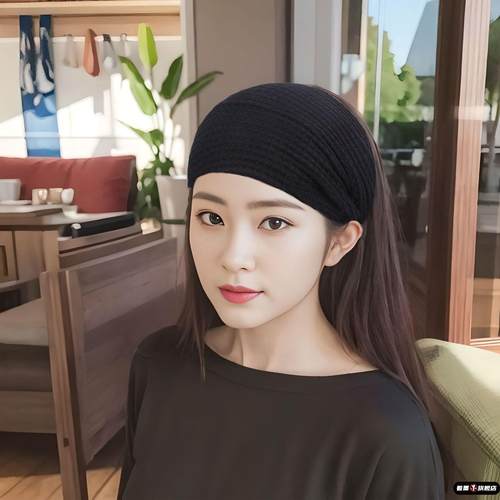 女士外出遮白发宽发带针织欧美复古宽边头箍韩国网红交叉毛线发饰
