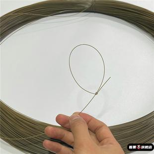 枯草色土黄色黑色硬质尼龙单丝胶丝线编织鱼线不反光超隐秘绑钩线