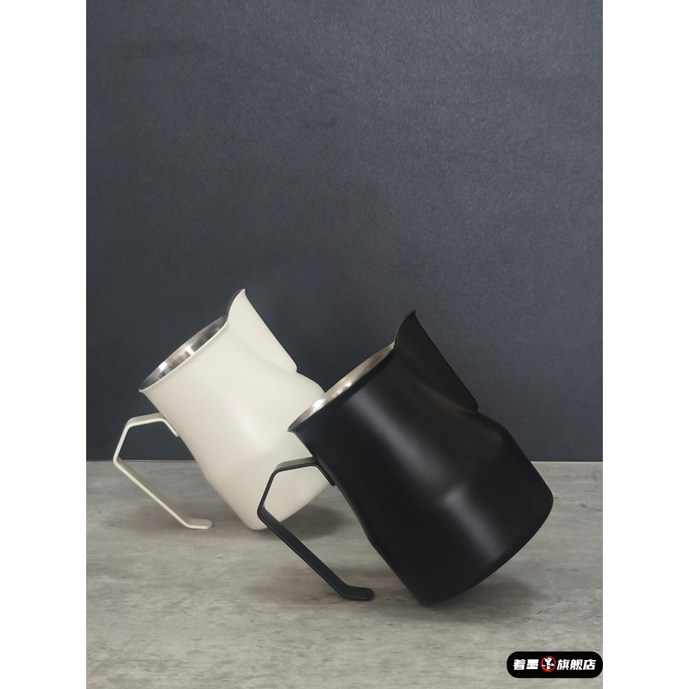 不锈钢咖啡拉花杯意式打奶杯家用304大肚打