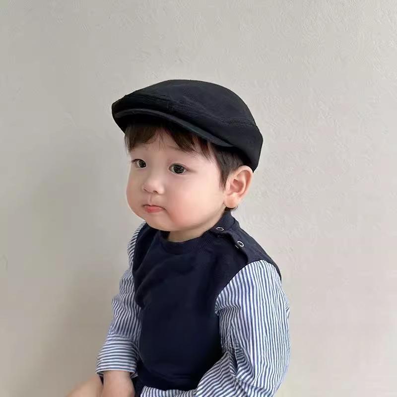贝雷帽婴儿夏儿童帽子季薄款男童鸭舌帽宝宝