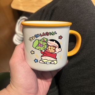 蜡笔小新马克杯奶呼呼少女心闺蜜水杯高颜值可爱情侣生日礼物 爆