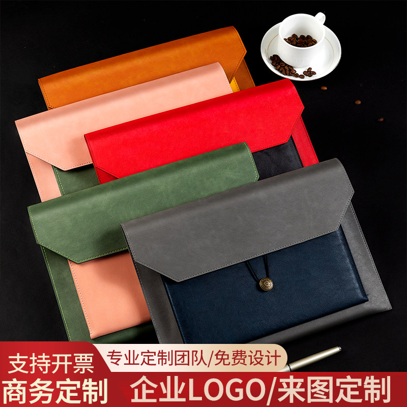 文件袋定制可印logo皮质A4大容量图片