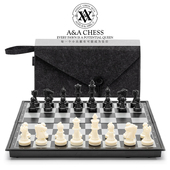 入门款 儿童 磁性国际象棋 磁性棋子 折叠盒易收纳 CHESS 领御 A&A