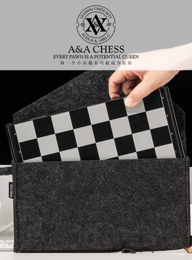 A&A CHESS/领御 国际象棋棋盘收纳袋/便携毛毡包/多用途手提包