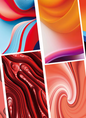 红色映像痛包diy材料背景纸素材纸手机壳背卡纸装饰手帐￥￥