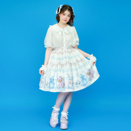 axesfemme日系印花洛丽塔半身裙