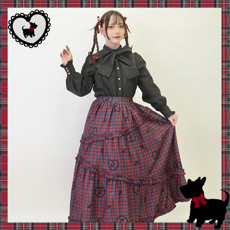 axesfemme中长裙日系甜酷