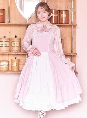 axesfemme kawaii巴黎春天系列洛丽塔甜美吊带连衣裙LD341X35S