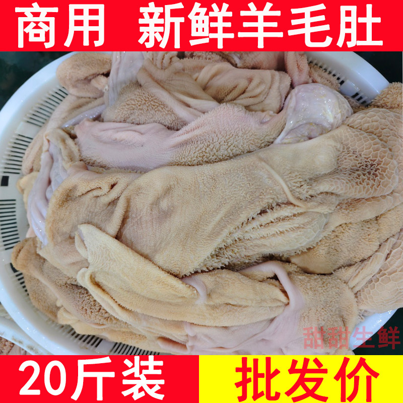 新鲜冷冻羊毛肚20斤整箱商用内蒙古生羊肚羊杂汤羊肉火锅食材10斤