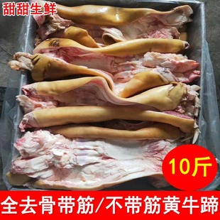 新鲜冷冻全去骨牛蹄子带筋 不带筋牛蹄脚商用私房菜生鲜食材