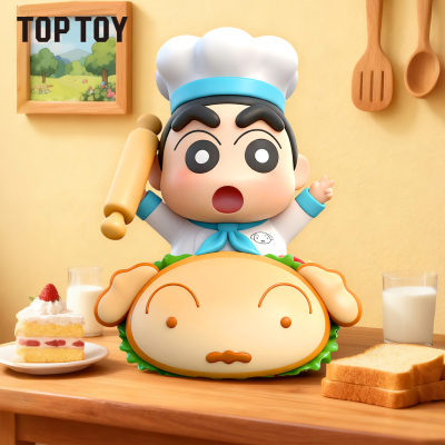 TOPTOY蜡笔小新美味春日部盲盒可爱小新小白手办桌面摆件生日礼物