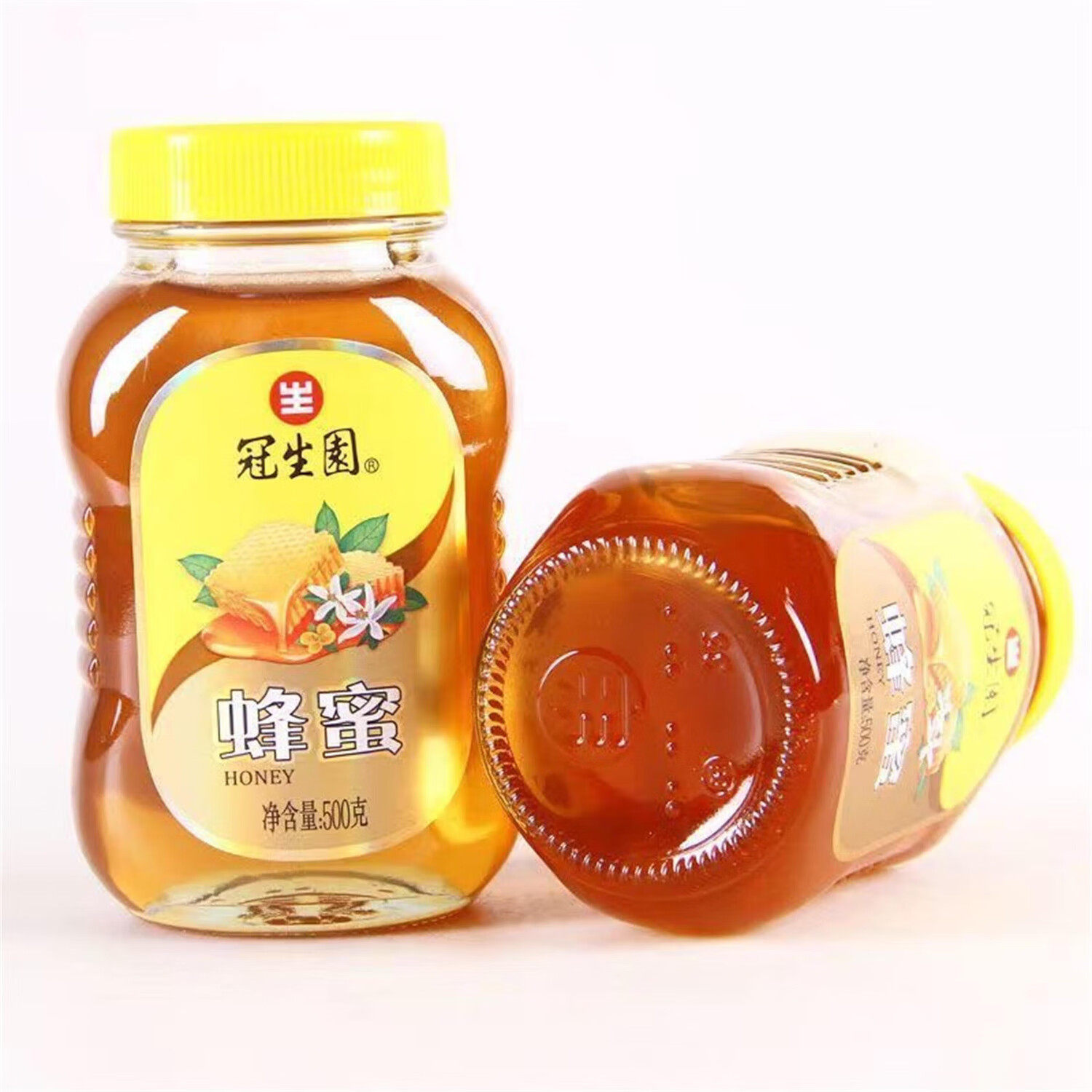 冠生园蜂蜜椴树紫云百花纯正品滋补冲饮农家天然洋槐尖嘴瓶旗舰店