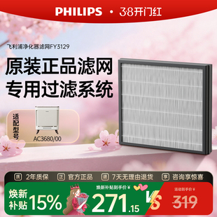 飞利浦空气净化器滤网/滤芯FY3129/00适配AC3680新老版本随机发货