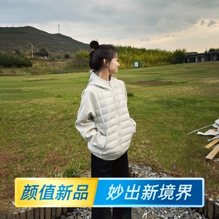 轻薄排骨羽绒服女款2025新款薄款冬季巨好看的初冬装厚外套女棉服