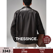 老钱皮衣男秋冬 都市猎装 黑标 头层牛皮蜡感工艺全粒面肌理