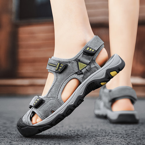 外穿包头防滑耐磨休闲运动凉拖鞋