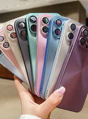 新款iphone15极光CD纹适用苹果15promax手机壳14简约13硬壳12磨砂