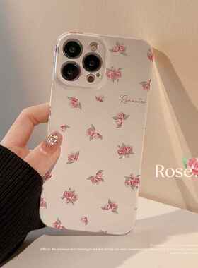 法式小碎花iphone13苹果手机壳14pro max春夏新款12菲林11全包15
