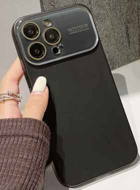 适用iphone15手机壳液态13苹果15pro轻奢风14小众11纯色12简约14p