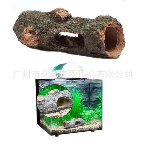 广州厂家树脂树杈鱼虾龟隐藏空心树日志鱼缸水族模拟喷泉点缀装饰