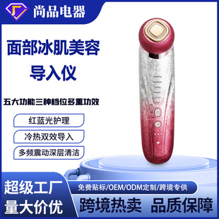 跨境慕木苏美容仪热敷冰敷仪导入仪洁面仪去法令纹按摩嫩提拉紧致
