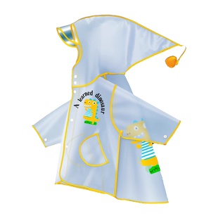 卡通儿童雨衣男童幼儿园雨披女孩2岁6岁小学生透明斗篷式宝宝雨衣