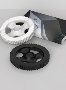 黑白大理石齿轮简约现代风工艺品