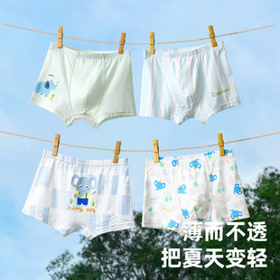 男童内裤莫代尔2025新款夏季薄款青少年儿童发育期胖男孩四角短裤