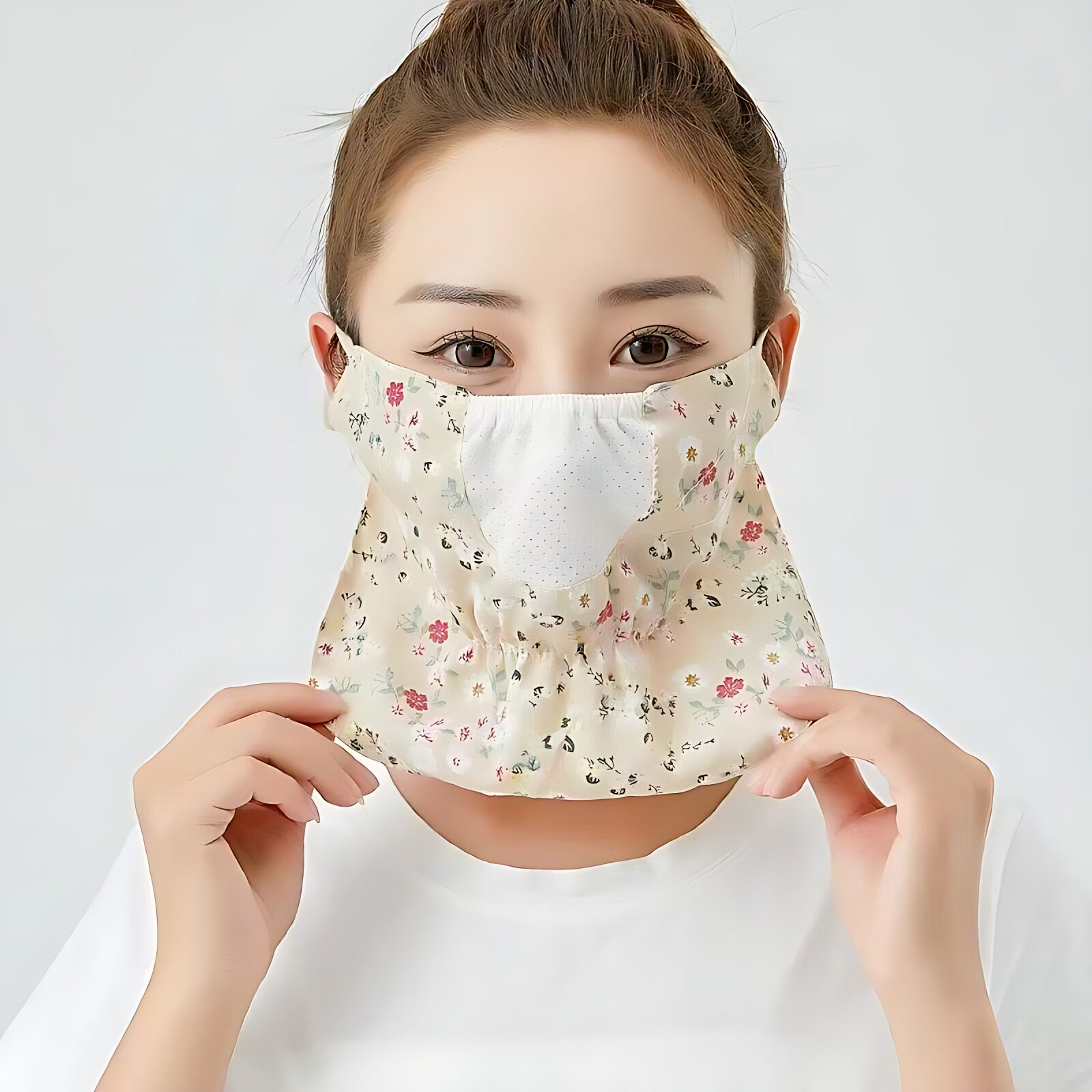 夏季防晒口罩女薄款透气防紫外线