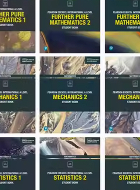 正版培生爱德思考试局指定教材 Pure Mathematics/Further Pure Mathematics/Mechanics/Statistics/Decision Mathematics高中数学