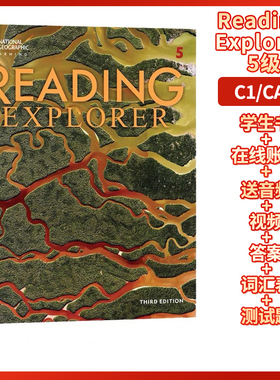 国家地理Reading Explorer RE/REX新版第三版 中学阅读 5级 学生书+在线账号 备考CAE 原版进口 正版 送音频