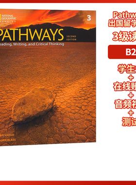 原版进口第二版新版Pathways 读写 3级主课本青少年英语综合课程出国留学必选教材附在线学习账号