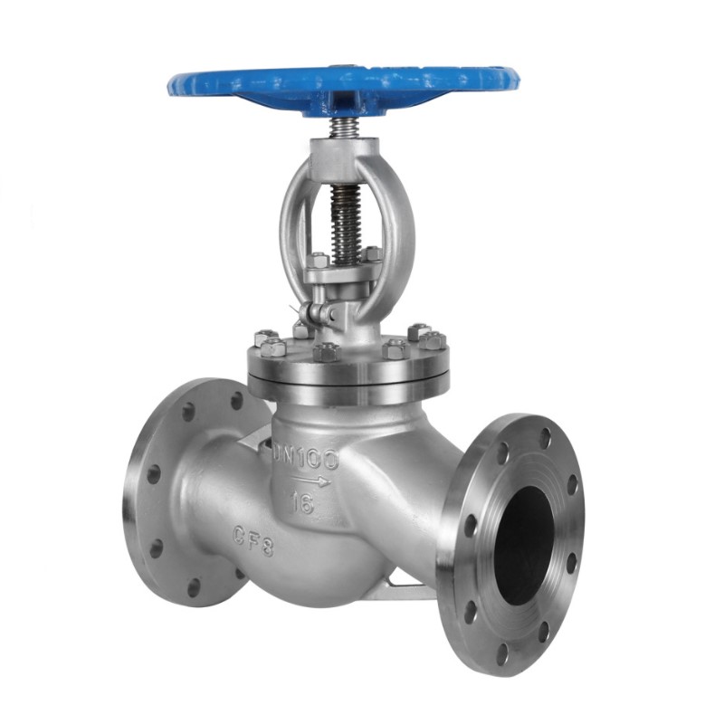 304停止阀法兰不锈钢J41W-16P蒸汽导热油调节K阀门DN80 100 2寸4