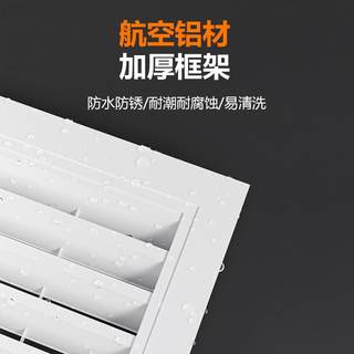 百叶窗通风口装饰格栅铝合金透气百页出风口外墙空调外机排风网罩