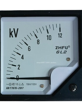 6L2-450V指针式交流电压仪表250V300V500V1000V12KV发电机伏特表