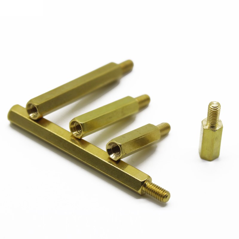 六角铜柱M3单头j铜螺柱阴阳铜柱机箱主板螺丝六角隔离柱支撑柱M3