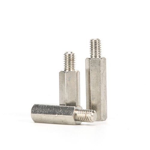 镀镍铜柱 阴阳铜柱螺丝 单头六角柱 铜支柱 机箱铜螺柱 隔离柱 M3