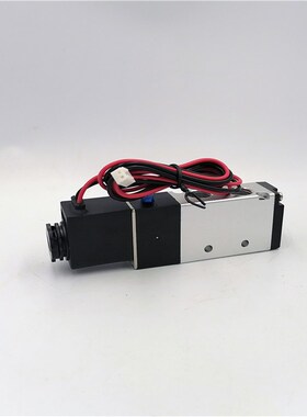 电磁阀4V210-08二位五通DC24V气缸换向气阀电阀AC220 V 机械手