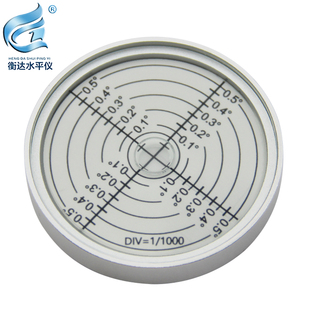 水准泡 金属万向水平仪6010高精度3分水准仪磁性圆形水平泡便携式