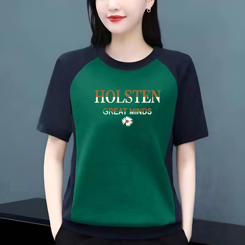 妈妈短袖t恤女2025新款夏装减龄纯棉半袖小衫宽松上衣服休闲女装