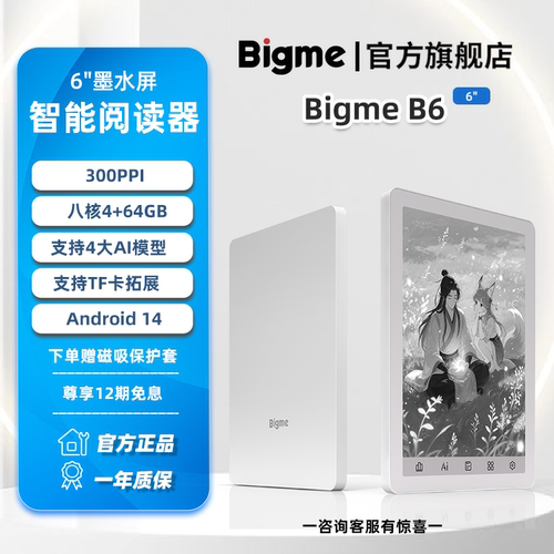 BigmeB6墨水屏电纸书阅读器