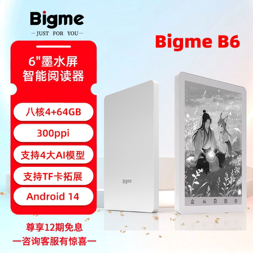 BigmeB6墨水屏电纸书阅读器